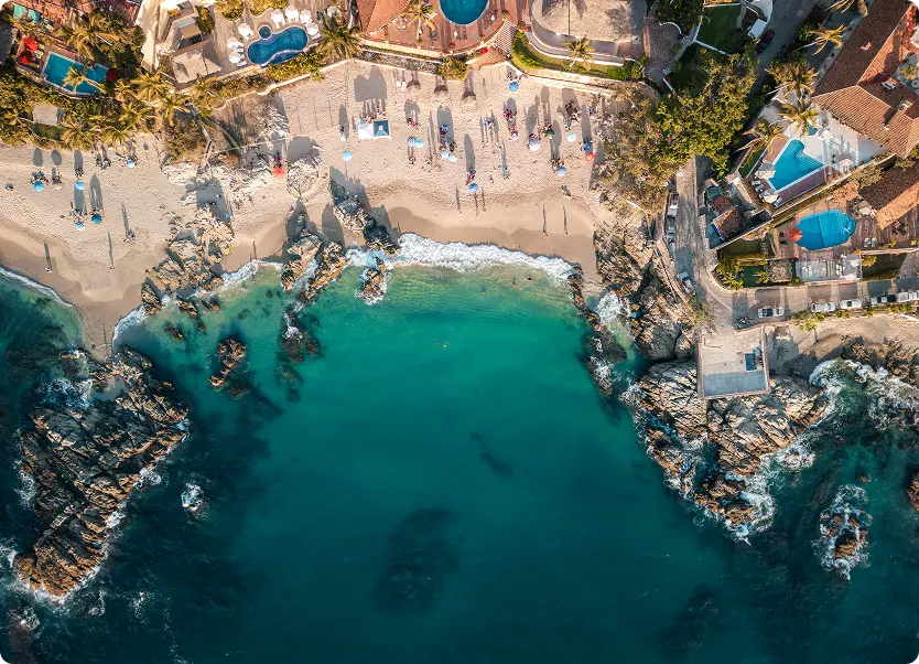 Evento temático en la playa de Puerto Vallarta