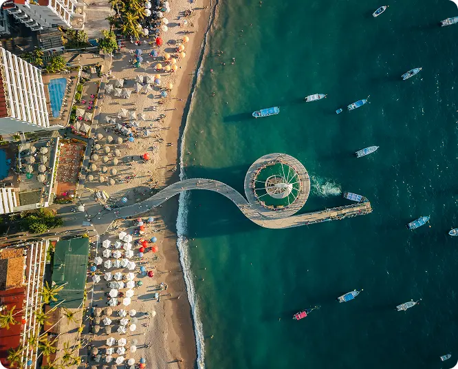 Evento de convención en la playa Puerto Vallarta